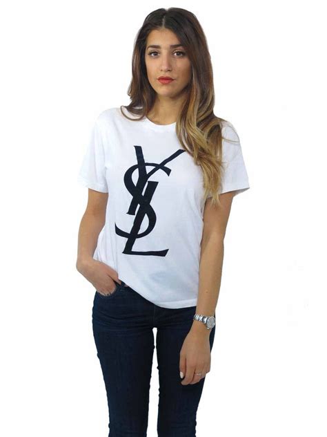 yves saint laurent shirts with logo|yves saint laurent suits women.